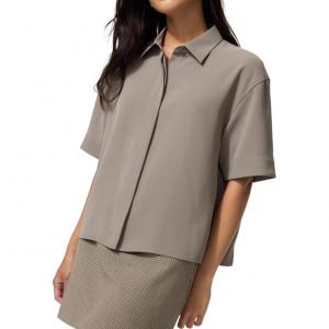 UNIQLO Женская рубашка цвета хаки