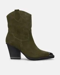 Женские ковбойские ботильоны на каблуке Alma en Pena, хаки