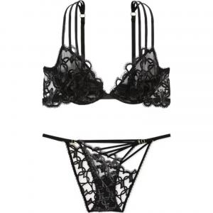 Комплект нижнего белья женский черный Victoria's Secret, Комплект (Черный)
