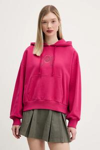 Хлопковая толстовка Vans, розовый