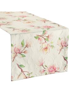 Erwin Müller Скатерть-дорожка из смесовой хлопковой ткани цвета магнолии