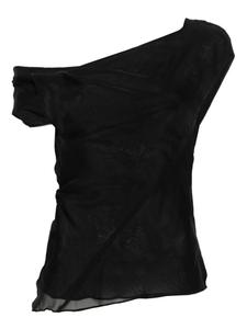 ENTIRE STUDIOS топ с драпировкой, черный