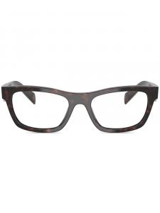 Prada Eyewear очки в прямоугольной оправе, коричневый