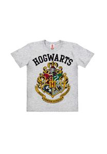 Футболка Органические Дети Гарри Поттер - Логотип Хогвартса LOGOSHIRT, цвет Grey Melange