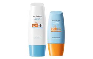 Mistine Желтая шляпа, синяя шляпа набор для защиты от солнца UV Protection праймер освежающий восстанавливающий SPF50+ 40мл+70мл