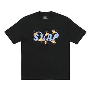 Футболка PALACE x Slap Magazine Crossover Hands Funny Alphabet Pattern Printing Short Sleeve Unisex Black, черный