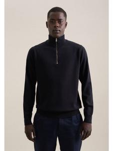 Seidensticker Куртка на молнии до середины груди, стандартного размера, темно-синего цвета