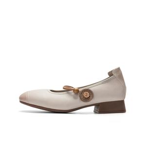 Туфли Мэри Джейн женские Q.VONTON, Ecru