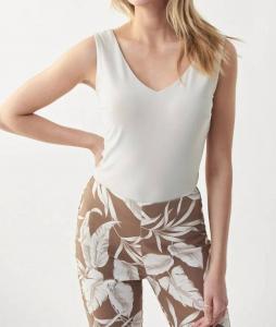 Ками топ с V-образным вырезом в цвете лунного камня Joseph Ribkoff, Moonstone