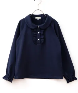 Классическая блузка с оборками Panpantutu, цвет Navy