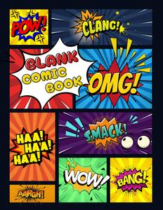 Blank Comic Book: Create your own comic world here. Easy and creative. A book to unleash your imaginative world (Independently published)