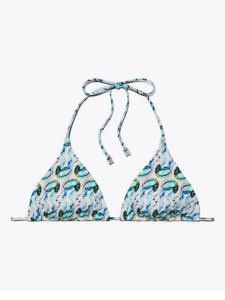Верх бикини с принтом Tory Burch, синий