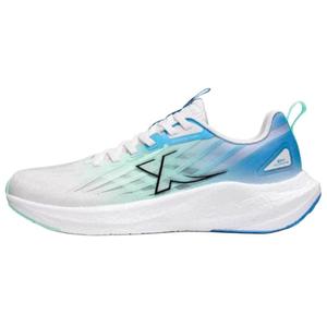 XTEP Нескользящие и дышащие низкие повседневные кроссовки для бега, мужские, белые, зеленые, синие