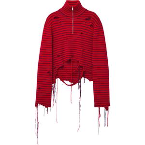 Alexander Mcqueen Мужской свитер FW24, огненно-красный