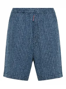 Текстурированные джинсовые шорты DSQUARED2, синий
