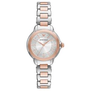 EMPORIO ARMANI Часы Wrist Watch Quartz Movement Stainless Steel Strap 32mm Silver Dial Women's Watch, Silver Dial