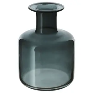 Стеклянная ваза, серая, 17 см, PEPPARKORN IKEA