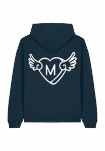 Толстовка WINGS BACK EMBROIDERY UNISEX - Hoodie Mira Paris, металлик синий