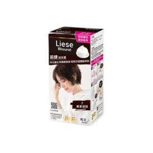 Краска для волос Liese в виде пенки для равномерного нанесения KAO, темно-коричневый