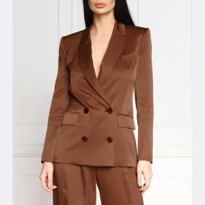 Элегантная куртка классического кроя Patrizia Pepe, коричневый