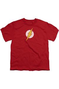 Футболка с коротким рукавом Rough Flash для подростков Justice League of America Gildan, красный