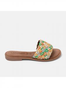 Lazamani Разноцветные кожаные мюли