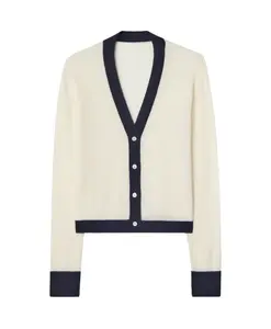 Кашемировый кардиган с цветовыми блоками Cloeys, мультиколор