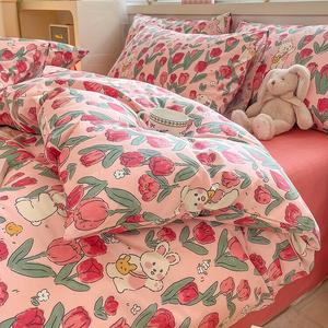 Muji Пододеяльник 220х240 см из чистого хлопка, цвет Yueye, мягкий и нежный