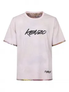 Футболка с логотипом X Futura KENZO, розовый