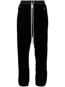 Rick Owens велюровые спортивные брюки с низким шаговым швом, черный