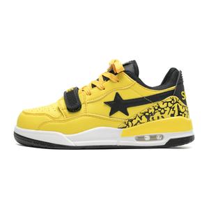 Кроссовки для скейтбординга Unisex малого охвата износостойкие легкие дышащие низкие, желто-черные