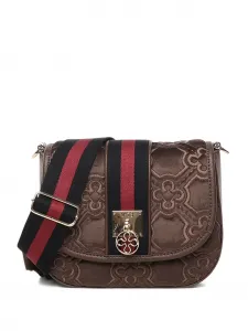 Сумка через плечо со стеганым эффектом V°73, коричневый