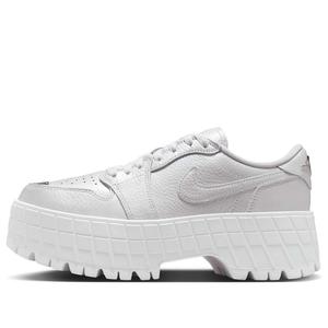 Кроссовки (WMNS) Air Jordan 1 Brooklyn Low 'White Metallic Silver', белый