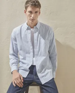 Классическая поплиновая рубашка Dustin, синий