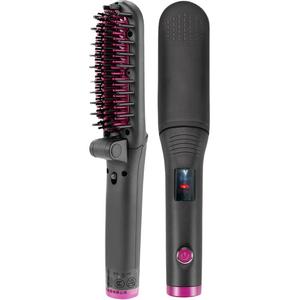 Фен-щетка для выпрямления волос складная 2179216 FANZHONG, серый