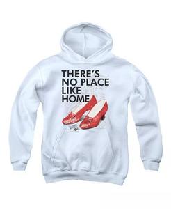 Мальчики Молодежь Нет места лучше дома пуловер с капюшоном / Толстовка с капюшоном Wizard Of Oz, белый