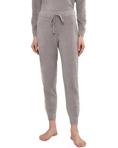 Женские спортивные брюки Barefoot Dreams Cozychic Ultra Lite Heart Stripe, Dove Gray/Pink Sand