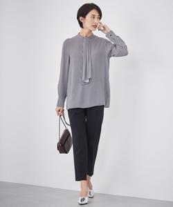 Блузка-шарф Amunzen из атласа с завязками на спине