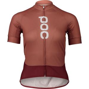 Футболка POC Essential Road Logo POC, Himalayan Salt/Garnet Red