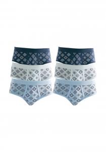 Трусы CLIPPER Panty, цвет Blue/Dark blue/White