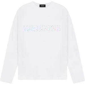 Футболка с блестящим логотипом WE11DONE, белый