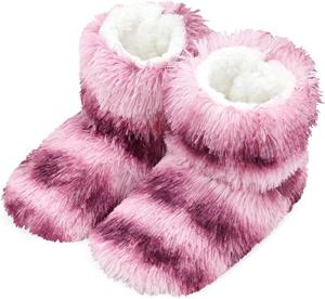 Женские уютные и теплые носки-тапочки DICUIRD с противоскользящей подошвой, Pink