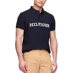 Tommy Hilfiger Мужская поло темно-синего цвета