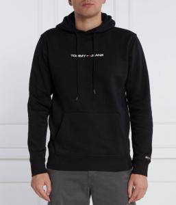 Толстовка мужская Tommy Jeans с логотипом бренда, черный