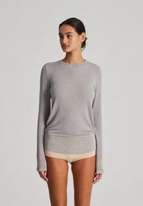 Футболка с длинным рукавом THYRA GAI+LISVA, светло-серый меланж