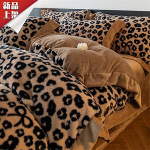 LUOLAI HOME Комплект постельного белья, 1.5 м, 4 предмета, простыня на резинке, Yikeyou-Ka