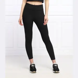 Леггинсы облегающего кроя высокая талия Dkny, черный
