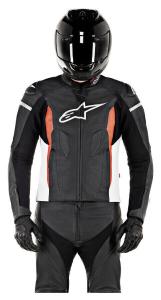 Кожаный пиджак Faster alpinestars, мультиколор