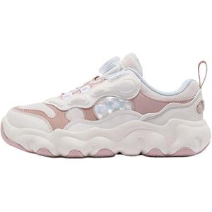 Баскетбольные кроссовки Heritage FHT с низким верхом, противоскользящие, дышащие и отталкивающие FILA KIDS, белый/розовый/розовый