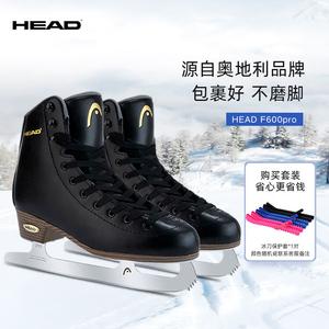HEAD Коньки для фигурного катания F600pro Black + защита лезвий, размер 32